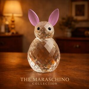 Oleg Cassini Crystal Rabbit Figurine | Paperweight NIB